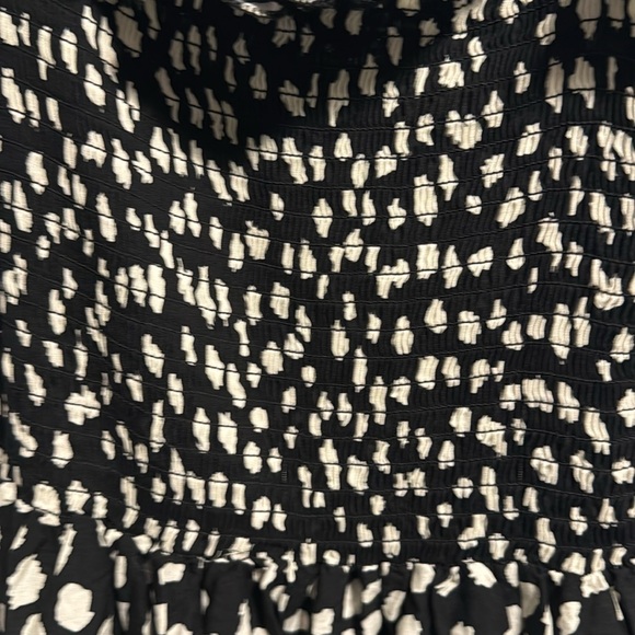 🌿 Lucien Hanna Black & White Smocked Sundress – Size L – NWT 🖤 - Picture 7 of 8